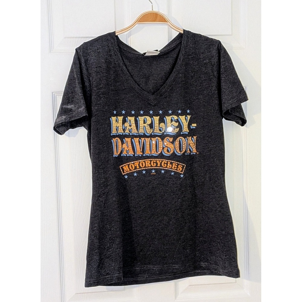 Harley Davidson Motorcycles T-Shirt Southern Devil Cartersville Georgia‎ L NWT